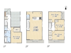 【間取り図】5号棟　4LDK+WIC+ビルトインガレージ
