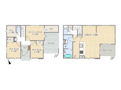 【間取り図】2SLDK+WIC+床下収納