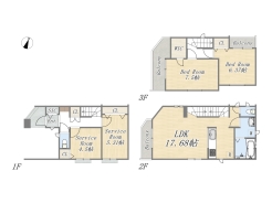【A号棟】2LDK+2S+WIC+ビルトインガレージ