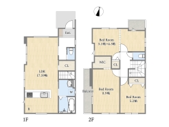 【間取り図】3LDK+リビングクローク+WIC

