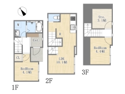 【間取り図】2LDK
