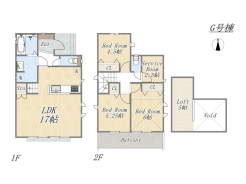 【G号棟】3SLDK+Loft+ワイドバルコニー+カースペース2台