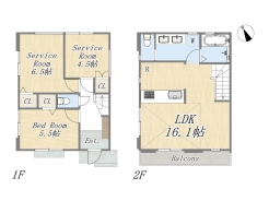 【1号棟】1LDK+2S+カースペース2台