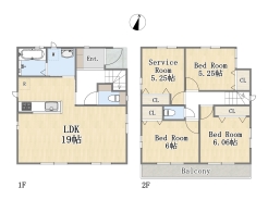 【間取り図】3SLDK