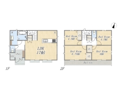 【C号棟】4LDK+SIC+カースペース2台