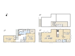 【間取り図】2SLDK+WIC+小屋裏収納+カースペース
