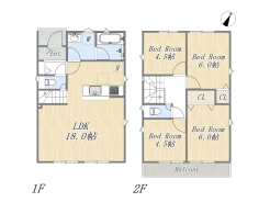 【1号棟】4LDK+カースペース2台