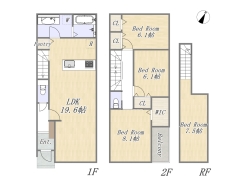 【参考プラン】
建物参考価格：1,900万円／建物面積：96.46㎡
