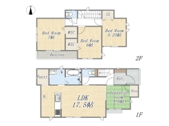 【Plan】4LDK+2WIC+Pantry+カースペース2台