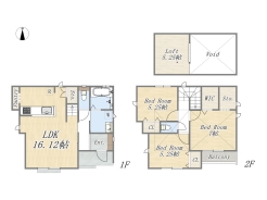 【Plan】3SLDK+WIC+Pantry+Loft+カースペース