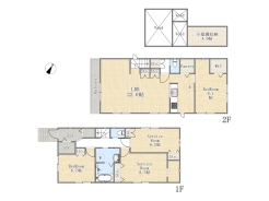 【間取り図】2SLDK+小屋裏収納
