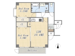 【間取り図】2LDK
