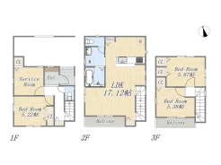 【間取り図】3SLDK+Pantry+ビルトインガレージ
