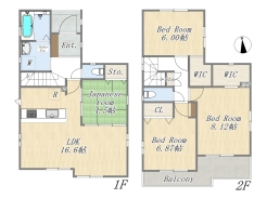 【間取り図】4LDK+2WIC+床下収納