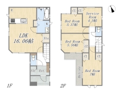 【D号棟】3SLDK+SIC+カースペース