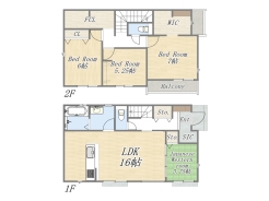 【2号棟】4LDK+WIC+FC+SIC+カースペース