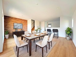 【LDK：A号棟】
本画像はCGで作成しており、実際に現地に家具は配置しておりません。また、価格に家具は含まれません。
