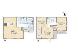 【Plan】3LDK+2WIC+カースペース2台
