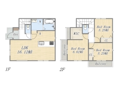 【参考プラン：②】
3LDK+WIC+カースペース2台
建物参考価格：1403万円｜建物面積：81㎡
