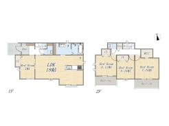 【間取り図】4LDK+WIC+カースペース2台可
