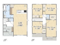【1号地 参考プラン】建物参考価格：1903万円～