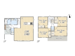 【間取り図】4LDK+カースペース
