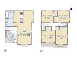 【間取り図】4LDK+カースペース
