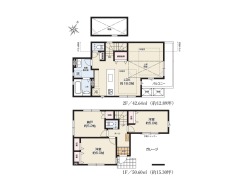 【間取り図】1号棟 2SLDK+カースペース
