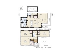 【間取り図】2号棟 2SLDK+WIC+カースペース

