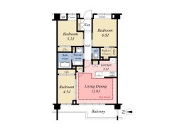 【間取り図】3LDK