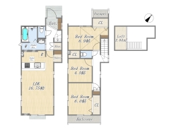 【1号棟】3LDK+ロフト+パントリー+床下収納
