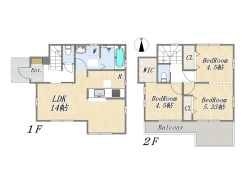 【間取り図】3LDK