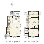 【1号棟】2SLDK+WIC+カースペース2台