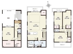 【2号棟】3SLDK+WIC+カースペース