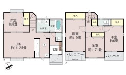 【A号棟】4LDK+カースペース2台