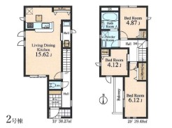 【2号棟】3LDK+Pantry+カースペース