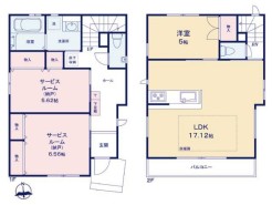 【H号棟】1LDK+2S+カースペース
