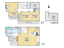 【間取り図】3SLDK+SIC+小屋裏収納