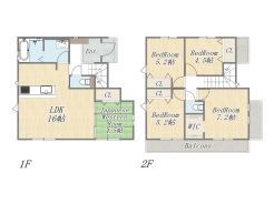 【参考プラン】
建物参考価格：1580万円／建物面積：101㎡
