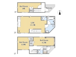 【間取り図】3LDK
