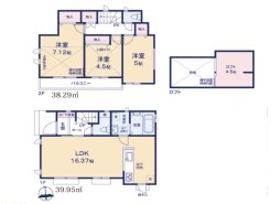 【区画図】3LDK+Loft+カースペース