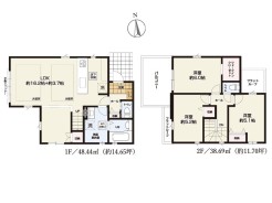 【間取り図】3LDK+WIC+カースペース2台