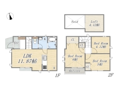 【A号棟】3LDK+Loft+カースペース