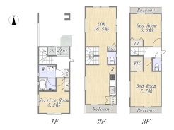【間取り図】2LDK+S
