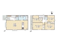 【B号棟】4LDK+カースペース2台