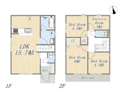 【間取り図】3SLDK+カースペース
