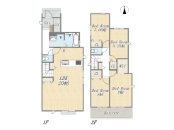 【3号棟】4LDK+WIC+SIC+Pantry+カースペース