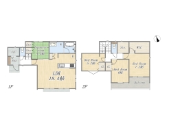 【間取り図】4LDK+WIC+SIC+ワイドバルコニー+カースペース2台