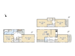 【間取り図】4SLDK+カースペース
