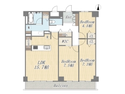 【間取り図】3LDK+WIC+Pantry